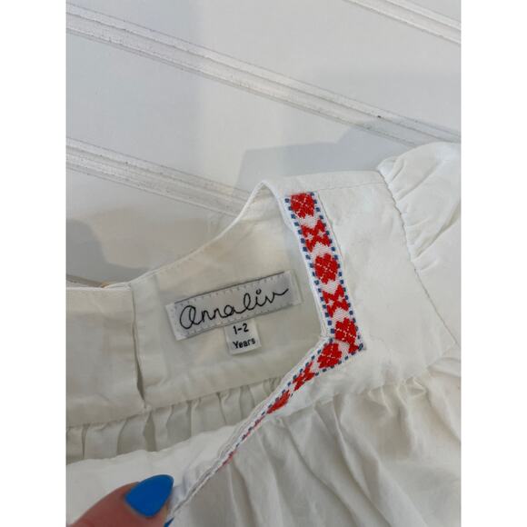 Janie and Jack & Analin White Dress Romper & 1 PC Swimsuit Girls Bundle Sz 12mo - Picture 7 of 10